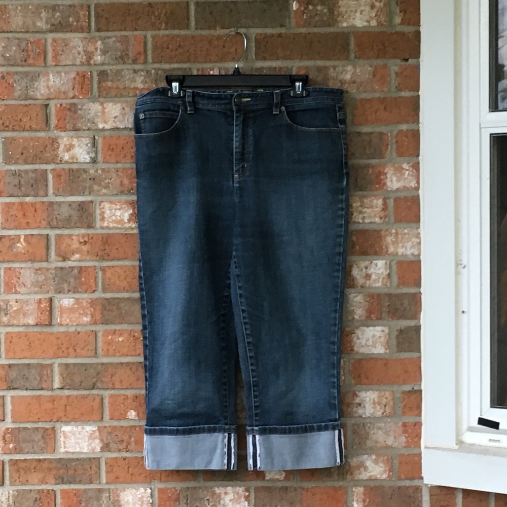 Talbots Jean Capris Size 12